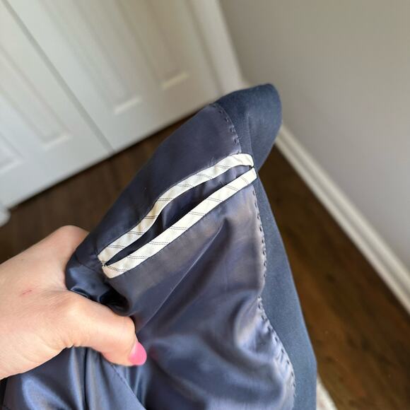 J. Crew Single-Breasted Long Sleeve Lined Casual Blazer Black 0 Petite - Picture 7 of 9